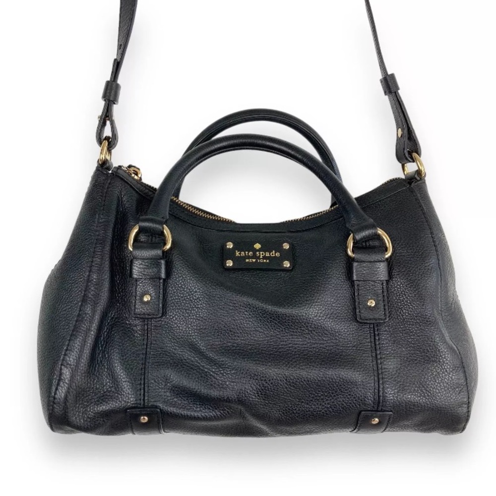 Kate Spade Black Leather Satchel
